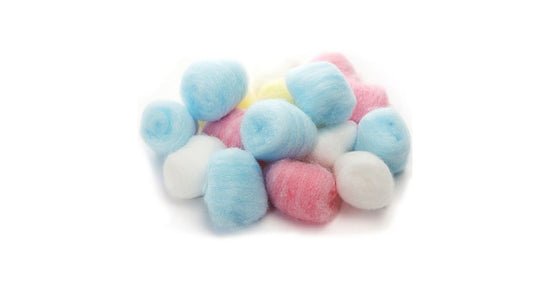 100 Batuffoli di Cotone colorati (60gr)