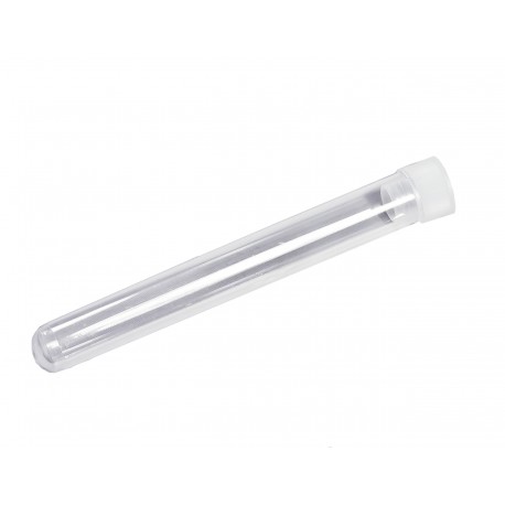 10 Provette da 8 mml con tappo (plastica)