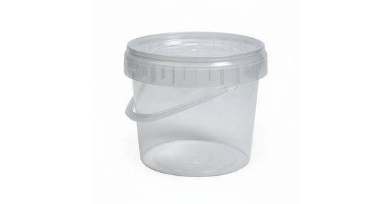 Cubo + Tapa Transparente Cierre Hermético (Capacidad: 2.300cc)